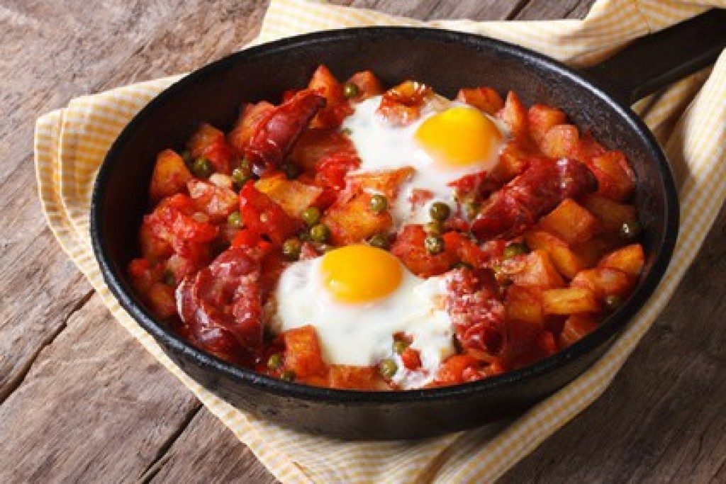 Món ăn Huevos Flamencos, món ăn hấp dẫn Tây Ban Nha